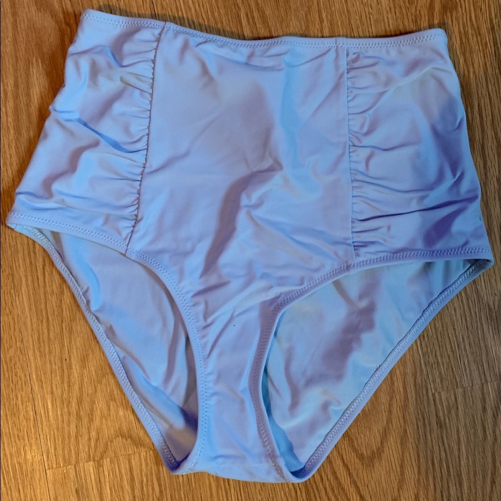 Aerie light blue High waisted bikini bottoms